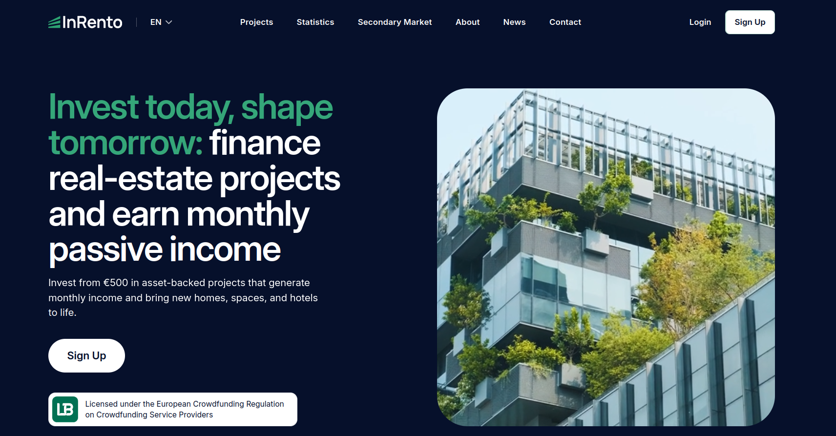 inrento melhor plataforma p2p imobiliario